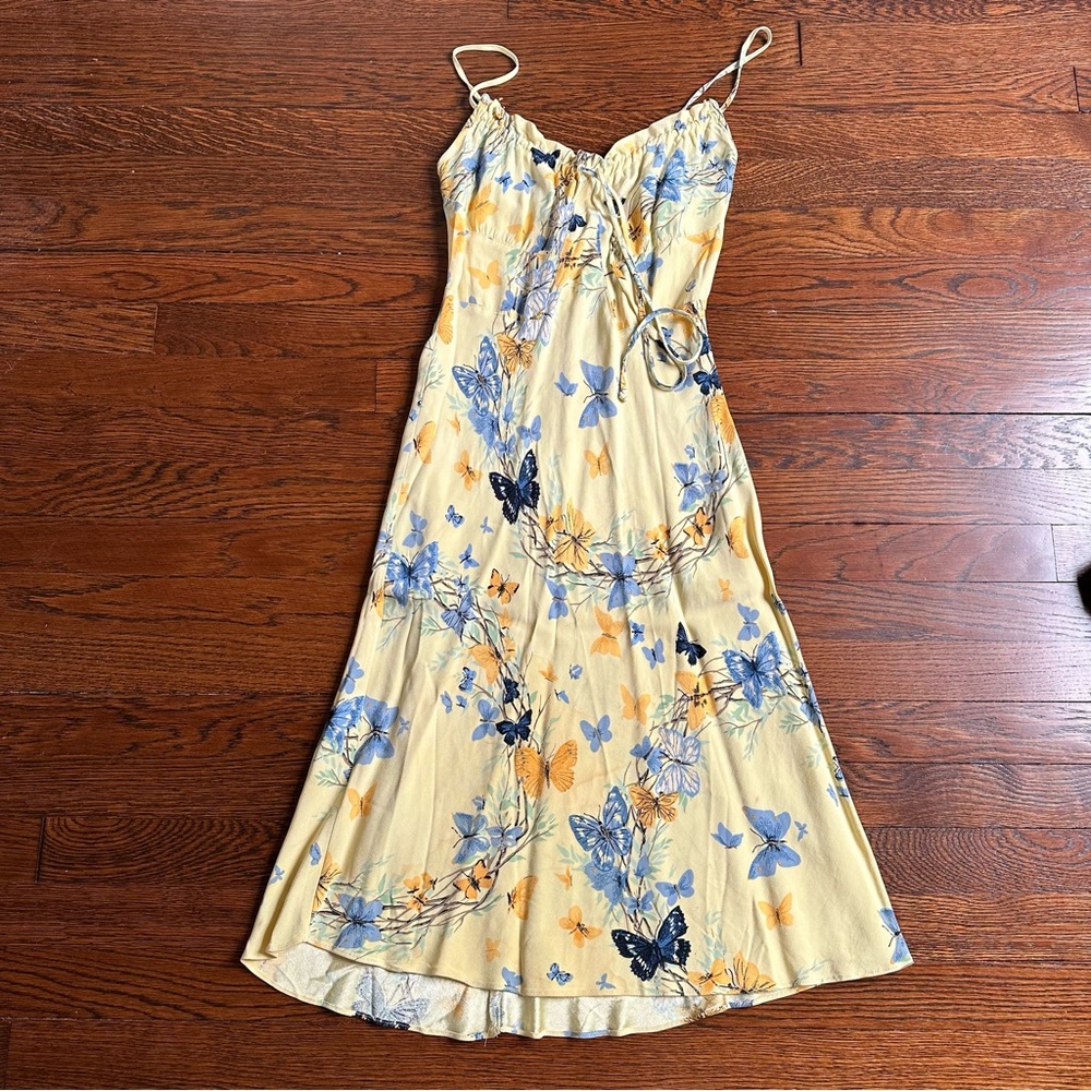 Vintage 90s Betsey Johnson Butterfly Slip Dress